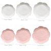 Dessert Plate Dinner Plates Set of 3, 9.84in Ceramic Dish Set for Steak Salad Pasta Appetizer Plate and Dessert Microwave Oven and Dishwasher Safe Dinnerware Set(Pink) Serving Plate ( Color : Gold ) view 2