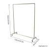 BILPIKOGoo Clothes Drying Rack, Laundry Rack Stand Garment Drying Station with Wheels, Indoor-Outdoor Use, for for Bed Linen, Clothing, Socks, Scarves 47.2'' x 15.7'' x 63'' view 2