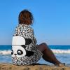 Kazynee Lovely Cartoon Panda Beach Towel,Cute Forest Animal Panda Microfiber Beach Towel, Extra Large Adult Beach Towel. view 4