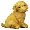 ALDEPO Sculpture Tabletop Outdoor Decor Statue The Yard Decoration Golden Retriever Statue Animal Jewelry Boxwood Wood Carving Dog Art Figurines Crafts Decoration Decoration Accessor view 1