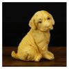 ALDEPO Sculpture Tabletop Outdoor Decor Statue The Yard Decoration Golden Retriever Statue Animal Jewelry Boxwood Wood Carving Dog Art Figurines Crafts Decoration Decoration Accessor view 2