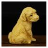 ALDEPO Sculpture Tabletop Outdoor Decor Statue The Yard Decoration Golden Retriever Statue Animal Jewelry Boxwood Wood Carving Dog Art Figurines Crafts Decoration Decoration Accessor view 3
