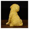 ALDEPO Sculpture Tabletop Outdoor Decor Statue The Yard Decoration Golden Retriever Statue Animal Jewelry Boxwood Wood Carving Dog Art Figurines Crafts Decoration Decoration Accessor view 4