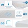 Dkeli Twin Mattress, 8 Inch Gel Memory Foam Mattress for Cool Sleep & Pressure Relief, Medium Firm Single Twin Mattress for Kids, Bed-in-a-Box, CertiPUR-US Certified view 4