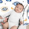 Amilient Evil Eye Throw Blanket,Plush & Comfy Magic Evil Eye Pattern Flannel Blanket,Evil Eye Gift for Women,Evil Eye Decor for Car Couch Bedroom All Seasons,90"x120"-Familys/King Size view 3