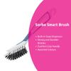 Sorbo Smart Brush, Dish Brush, Washing up brush with Non-Slip Soft-Grip Handle, Durable, Long Lasting, Heat Resistant and Dishwasher Safe,Available in Assorted Colours Blue, Grey, Green,6 x 10 x 26 cm view 2