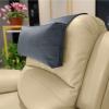 AmazeCov Adjustable Headrest Pillow for Recliners and Armchairs - Non-Slip Velvet Cushion for Neck Support and Pain Relief (Gray) view 1