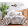 JUSHZ Blanket Cover Blankets Throw Women Mens for Bed Adult Scarf Double Single for Sofa Winter Towel Quilt Thin Section Summer Gauze Office NapGift (Green,200x230cm) view 4