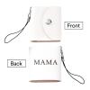 TINGKU Personalized Photo Album Keychain Custom Mini Leather Photo Book with 12 Pictures, Picture Keychain Keepsake Gift for Couples, Mom, Dad White view 2