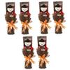 Abaodam 6 Pcs Bear Bouquet Bear Flower Bouquet Graduation Decoration Foam Small Coffee Graduation Flower view 1
