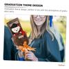 Abaodam 6 Pcs Bear Bouquet Bear Flower Bouquet Graduation Decoration Foam Small Coffee Graduation Flower view 4