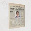 Canvaia Personalized 53rd Birthday Retro Newspaper Poster Canvas, Wall Art for Bedroom & Living Room view 2