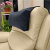 AmazeCov Headrest Pillow with Pearl Cotton Filling - Non-Slip Headrest Cushion for Recliners, Sofas and Loveseats (Black) view 1