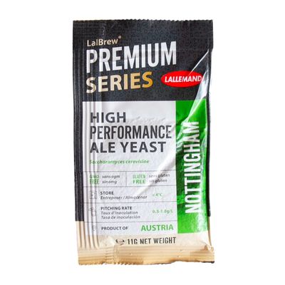 Craft A Brew - LalBrew Nottingham - High Performance Ale Yeast - For Craft Lagers - Ingredients for Home Brewing - Beer Making Supplies - (1 Pack)