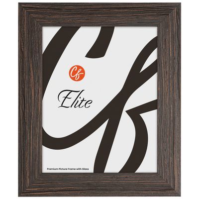 Craig Frames Elite Sherwood, 20x24 Picture Frame With Glass, Espresso Brown