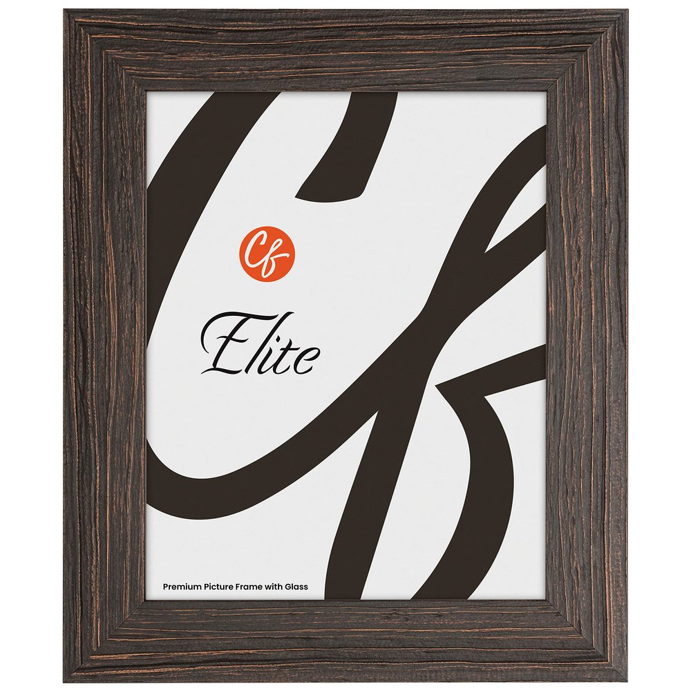 Craig Frames Elite Sherwood, 20x24 Picture Frame With Glass, Espresso Brown