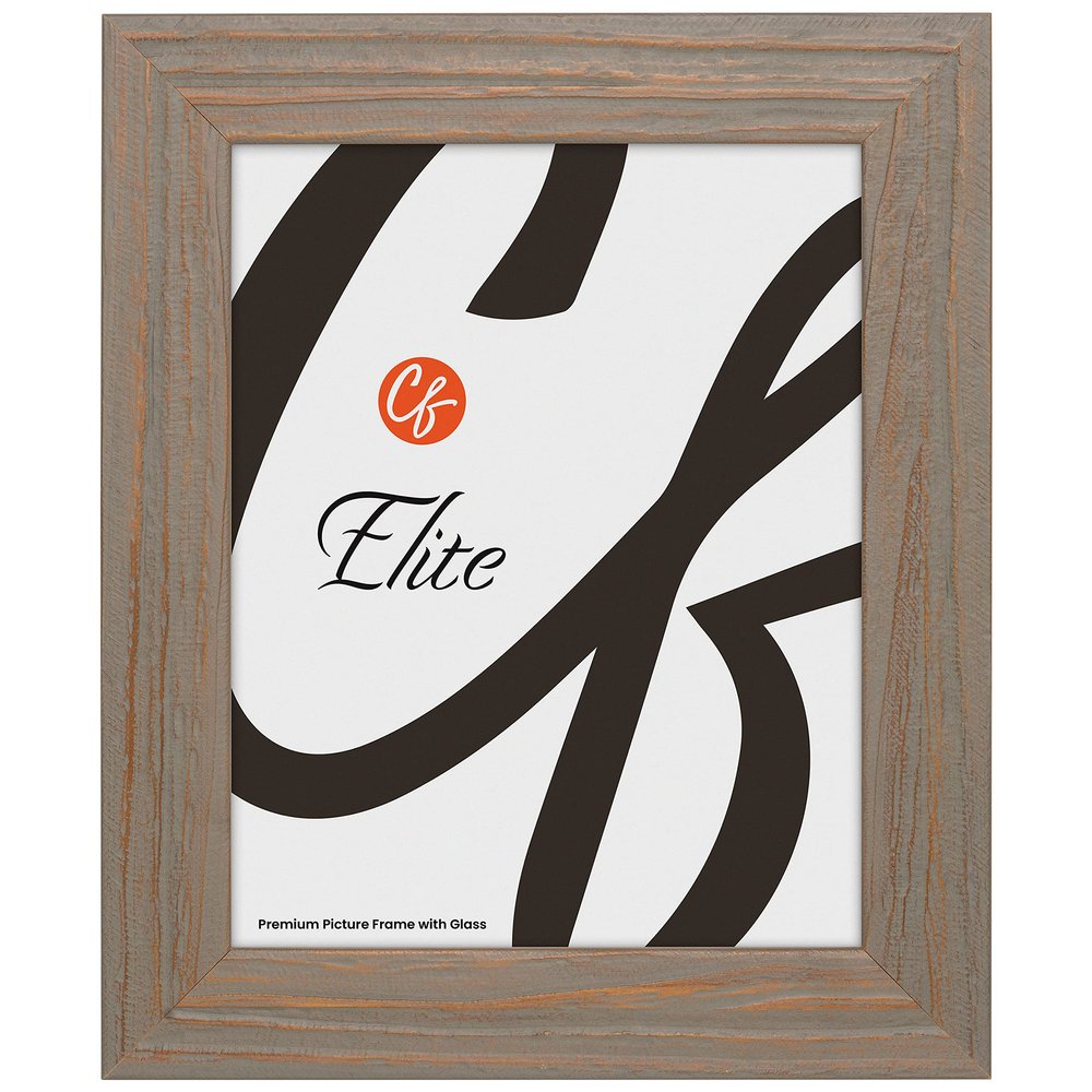 Craig Frames Elite Sherwood, 20x24 Picture Frame With Glass, Gray