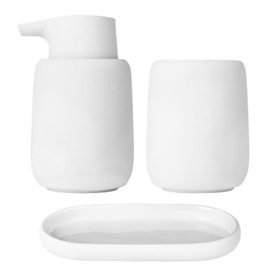 blomus SONO Bathroom Accessory Set in White