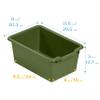 ECR4Kids Scoop Front Storage Bin, Multipurpose Organization, Earthtone, 30-Piece view 2