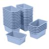 ECR4Kids Scoop Front Storage Bin, Multipurpose Organization, Powder Blue, 30-Piece view 1