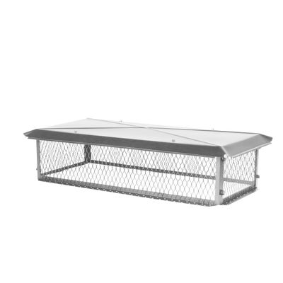 HY-GUARD Multi-Flue Chimney Cap, 17" x 35" x 10"H, Stainless Steel