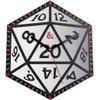 Accutime Dungeons & Dragons D20 Dice 12 Inch Metal Wall Clock view 1