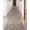 Well Woven Custom Size Hallway Stair Runner - Choose Your Length - Emilia Flatweave Floral Blue 27 Inches Wide x 45 Feet Long Runner (27" x 45') Rug view 1