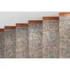 Well Woven Custom Size Hallway Stair Runner - Choose Your Length - Emilia Flatweave Floral Blue 27 Inches Wide x 45 Feet Long Runner (27" x 45') Rug view 3