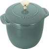 staub La Cocotte de GOHAN Z1025-325 La Cocotte de Gohan Eucalyptus M 6.3 inches (16 cm) Rice Pot, 2 Pieces, Cast Iron Rice Cooker view 1