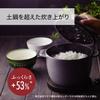 staub La Cocotte de GOHAN Z1025-325 La Cocotte de Gohan Eucalyptus M 6.3 inches (16 cm) Rice Pot, 2 Pieces, Cast Iron Rice Cooker view 3