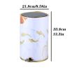 DYPASA Garbage Can 8L Exquisite and Durable Foot-Operated Trash Can Retro Style Home Living Room Bedroom Stainless Steel Garbage Can Trash Bin (Color : 1) view 2