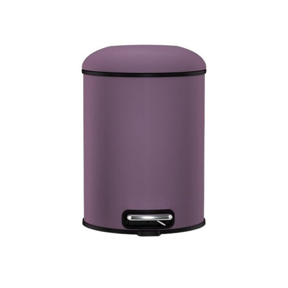 DYPASA Garbage Can Household with Lid Trash Can Living Room Bedroom Foot-Operated Trash Can Study Office Paper Basket, 8L Trash Bin