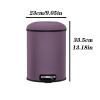 DYPASA Garbage Can Household with Lid Trash Can Living Room Bedroom Foot-Operated Trash Can Study Office Paper Basket, 8L Trash Bin view 2