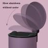 DYPASA Garbage Can Household with Lid Trash Can Living Room Bedroom Foot-Operated Trash Can Study Office Paper Basket, 8L Trash Bin view 3