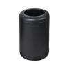 Kitchens Trash Can 10L Large-Capacity Stainless Steel Trash Can Household Living Room Double-Layer Uncovered Garbage Can Bedroom Kitchen Commercial Trash Can Home Office - Holds Waste (Color : Black view 1