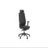 BDI Furniture Coda Task Chair - Black Frame - Grey Fabric - Black Base view 1