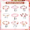 Sureio 9 Pcs Western Beaded Bracelets Party Christmas Favors for Adults Horse Charm Cowboy Boot Charm Bracelets Horse Lovers Jewelry for Lady Women view 2