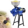BEESOM Cereals Grinder, Corn Grinder Mill Electric Grain Mill Corn Mill, Heavy Duty 2200W Commercial Grain Grinder Machine, Wheat Feed Mill Flour Mill with Funnel (Dry Wet Grinder),Blue-220V view 1