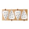 Dessert Bowls Dipping Sauce Dish Japanese Style Leaf Shape Ceramic Sauce Dishes 3.35 Inch Condiments Dish Dipping Plates Soy Sauce Vinegar Appetizer Dishes or Seasoningwith Tray Bowl Set (Color : E view 1