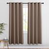 NICETOWN Blackout Curtains 78 inch Length 2 Panels Set - Grommet Thermal Insulated Room Darkening Doorway Curtains Sound & Light Blocking for Bedroom/Living Room, Cappuccino, W52 x L78 view 1