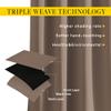 NICETOWN Blackout Curtains 78 inch Length 2 Panels Set - Grommet Thermal Insulated Room Darkening Doorway Curtains Sound & Light Blocking for Bedroom/Living Room, Cappuccino, W52 x L78 view 2