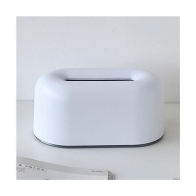 ROHNES Desktop Tissue Box Plastic Simple Napkin Holder Pumping Paper Case Dispenserrectangular Solid Colour Cute Tissue Box