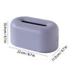 ROHNES Desktop Tissue Box Plastic Simple Napkin Holder Pumping Paper Case Dispenserrectangular Solid Colour Cute Tissue Box view 2