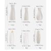 DYPASA Plastic Vases Household Flower Inserters Living Room Flower Vases Simple Small Dried Flowers White Decorations and Ornaments (Size : Brass) view 2