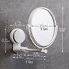 Vanity Mirror Make-Up Mirror Free-Perforated Wall-Mounted Foldable Free-Standing Bathroom Mirror HD Mirror Suitable for Dressing Table Household Cosmetic Mirror view 2