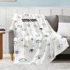 Amilient Custom Name Blanket, Evil Eye Personalized Spiritual Blanket for Car/Couch/Bedroom, Magic Evil Eye Pattern Home Decor for Men/Women, 90'x120' - Family/King Size view 2