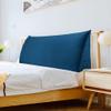 BNCKTRD Headboard Wedge Pillow Full XXL Bolsters Pillow for Bed Back Support Backrest Cushion for Reading Watching TV Working Sitting on Bed Large Daybed Couch Bed Rest Pillow Velvet Deep Blue view 1