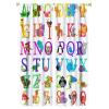 Alphabet Curtains Kids ABC Education Learning Tools Boys Baby Big A to Z, Boys Girls Kids Nursery Nursery Decorative Curtains, 2 Sets of Panels, 52x84 Inches view 1