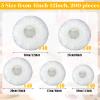 Cunhill 200 Pcs 5 Size Plastic Bowl Covers Bulk, Reusable Plastic Wrap for Food Sourdough Bread Baking Rising, Elastic Reusable Food Covers for Leftovers Family Outdoor Picnic(White) view 4