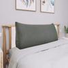 BNCKTRD Headboard Wedge Pillow Full XXL Bolsters Pillow for Bed Back Support Backrest Cushion for Reading Watching TV Working Sitting on Bed Large Daybed Couch Bed Rest Pillow Corduroy Gray view 1